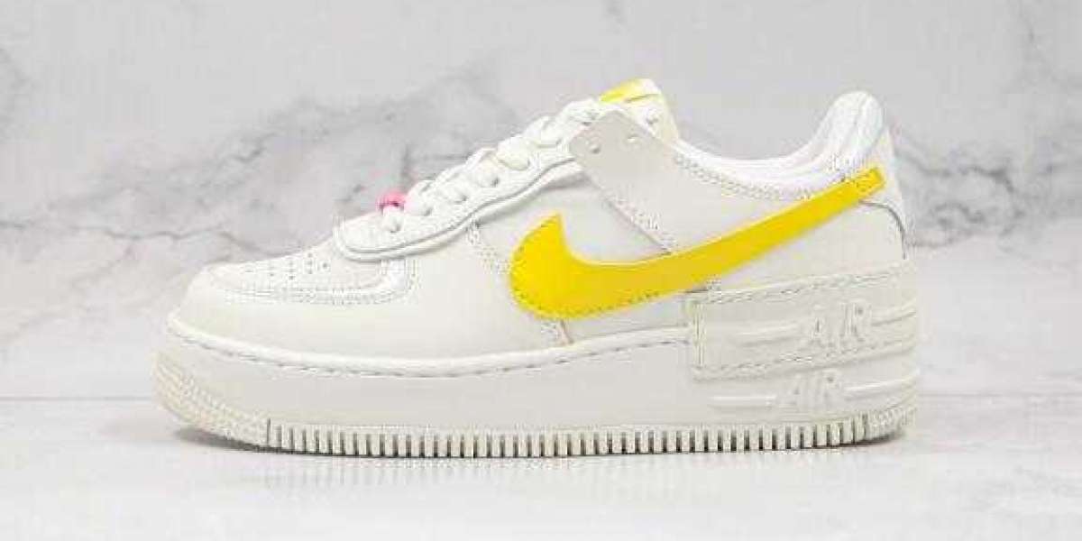 2020 Nike WMNS Air Force 1 Shadow Milky White Yellow